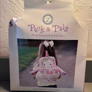 Pack & Pals Unicorn Plush Backpack Kit